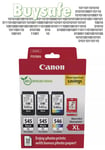 Canon PG-545XL x 2 / CL-546XL Value paper pack for PIXMA TS3452