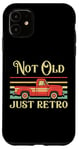 Coque pour iPhone 11 Not Old Just Retro – Voiture classique rouge vintage Pickup Truck