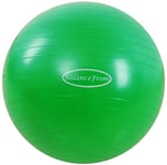 Signature Fitness Ballon d'exercice Anti-éclatement et antidérapant pour Yoga, Fitness, Accouchement avec Pompe Rapide, capacité de 0,9 kg, Vert, 66 cm, L