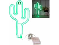 Aptel Zd79 Neon Led Vägglampa Usb Cactusgrön