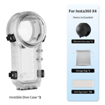 Quick Release Invisible Dive Case 50M Waterproof Protective Case for Insta360 X4