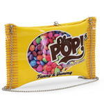 Oh My Pop! Chococandy-Sac à Bandoulière Chaîne, Jaune