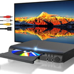 Lecteur Dvd Hdmi Pour Tv,Lecteurs Dvd Gratuits Dans Toutes Les Régions Avec Ports Karaoké Et Entrée Usb,Compatibilité Pal/Ntsc,Lecteur Cd Dvd Domestique Avec Câbles Hdmi Et Rca/Av