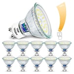 Unikcst Ampoules LED GU10 10W à intensité variable Remplace les ampoules halogènes 100W Lumineux 1050Lumen 6000K blanc froid Spot LED 230V sans scintillement Ampoules à réflecteur, 10 pièces