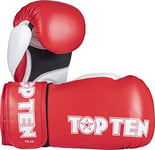 Gants de Boxe XLP – 12 oz, Rouge/Blanc