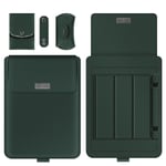 11 13 15 17 tums förvaringsväska för bärbar case Dark Green 16-17 inch