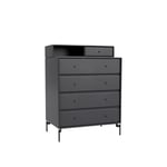 Montana - Keep Chest Of Drawers - Anthracite / Black Legs - Skjenker - Peter J. Lassen - Svart - Tre