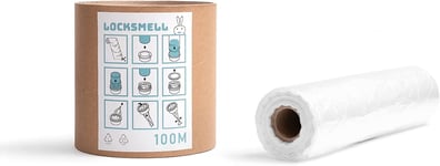 LOCKSMELL Nappy Bin Liner 100m Compatible with Tommee Tippee Sangenic, Angelcare