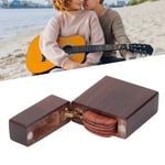 Wood Guitar Pick Box Black Walnut Wood Unique Lighter Shape Smoothly Vintage LSO