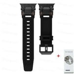 Lämplig för äpplen Mjuk rem för Apple Watch Ultra 2 Band 49mm 45mm 44mm 42mm Metall Rostfritt stålkontakt TPU-armband Iwatch 9 8 7 6 BB-Box 49mm-For ultra 2 1