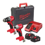 Milwaukee M18 BLCPP2A-402C Akkukonesarja akkujen ja laturin kanssa