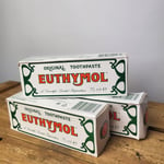 Euthymol Original Toothpaste 75ml X 3 Tubes No Fluoride UK