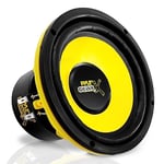 Pyle Subwoofer Voiture 16,5 cm - 300 Watts de Puissance de Crête - Caisson de Basse Voiture - Impédance de 4 Ohms et Réponse en Fréquence de 60-20 kHz pour Stéréo Composant de Véhicule -Noir/Jaune