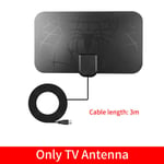 4K 8K 25dB À Gain Élevé HD TV DTV Boîte Antenne de TÉLÉVISION Numérique 3000Mile Booster Actif antenne tnt Intérieure HD Design Plat Pour DVB-T2 Antenne TV - Type Only TV Antenna #B