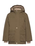 Kastorio Fleece Lined Winter Jacket. Grs Outerwear Jackets & Coats Winter Jackets Green Mini A Ture