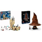 LEGO Harry Potter Hogwarts Astronomy Tower 75969 + Talking Sorting Hat Set 76429, Model Kits for Adults, Kids, Girls & Boys, Wizarding World Gifts for Men, Women, Him or Her