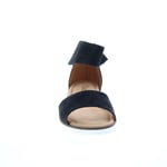 Gabor 84-570-17 Womens Black Suede Strap Sandals Shoes