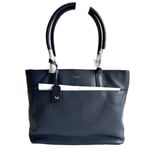 RADLEY Wallbrook Ink Blue Leather Large Zip Top Shoulder Work Bag - New RRP £259