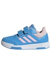 adidas Tensaur Hook and Loop Shoes Sneaker, Blue Burst/Clear Pink/Cloud White, 5.5 UK Child