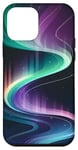 Coque pour iPhone 12 mini Aurore Boréale Lumineuse Design Magique Ciel Céleste