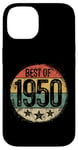 Coque pour iPhone 14 Best Of 1950 Cadeau d'anniversaire 75e anniversaire pour homme femme 75 ans