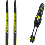 FISCHER Pack ski de fond Fischer Twin Skin Carbon Pro Medium 25 + Fixations Mixte Noir / Jaune taille 207 2025