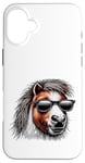 Coque pour iPhone 16 Plus Shetland Pony s Funny Shetland avec attitude