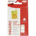 Velcro - VEL-EC60212 Pastille auto-agrippante à coller partie velours et partie agrippante (l x l) 35 mm x 12 mm blanc 1