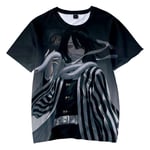 YZJYB Unisexe Imprimé Demon Slayer Iguro Obanai Graphique 3D Été Décontracté Tee Chemises pour Les Fans D'anime Tops À Manches Courtes T-Shirts,XXX~Large