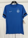 Chelsea Nike Blue 2 Star Training Top UK Large Slim Fit New With Tags