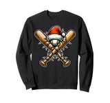 Baseball Bat Ball Player Team Christmas Hat Xmas Sweatshirt