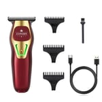 Rouge Mini tondeuse à cheveux professionnelle pour hommes, rasoir électrique puissant à lame 0 MM R