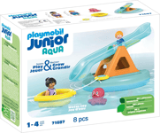 Playmobil 71687 Junior AQUA: Water Seesaw with Boat Playset