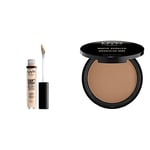 NYX PROFESSIONAL MAKEUP Anticernes/Correcteur - Can't Stop Won't Stop Contour Concealer - Light Ivory & Poudre Compacte Bronzante Corps et Visage Matte Bronzer, Sans Reflets, Medium