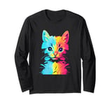 Technicolor Kitten - Cat Lover Long Sleeve T-Shirt