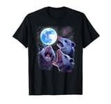 Three Opossums Howling At The Moon Funny Possums Lover T-Shirt