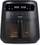 Tower, T17123, Vortx Vizion 7.5L Air Fryer with Colour Digital Display, Digital