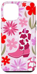 iPhone 15 Pro Max Pink Cowgirls Boot Phone Case,Cow Girls Phone Cases,Cowgirl Case