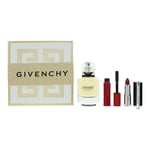 Givenchy Womens L'interdit Eau de Parfum 50ml, Mascara 4g + Lipstick - One Size