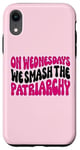 Coque pour iPhone XR Les mercredis We Smash The Patriarchy Pink Feminism Féminisme