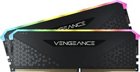 Corsair Vengeance RGB RS 64Go (2x32Go) DDR4 3600MHz C18 Mémoire de Bureau (Éclairage RGB Dynamique, Temps de Réponse Serrés, Compatible avec Intel & AMD 400/500 Series) Noir