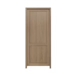 Bloc-porte Camargue effet chêne naturel H.204 x l.73 cm, poussant droit