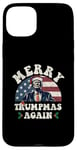 Coque pour iPhone 15 Plus Joyeux Noël de Trump : encore un jeu de mots drôle