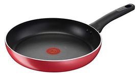 Lagostina Cuisine méditerranéenne Poêle antiadhésive en aluminium Ø 28 cm, casserole à induction, gaz et four, avec indicateur de cuisson thermo-Signal, poignée ergonomique en Bakelite