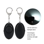 Security Alarm Key Chain Elderly Emergency Alarm With LED Light(Black ) BLW