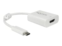 Delock - Ekstern Videoadapter - Vl100 / Mcdp2900 - Usb-C - Hdmi - Hvit