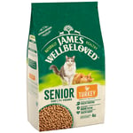 Ekonomipack: 2 x James Wellbeloved kattfoder till lågpris! - Senior Turkey & Rice (2 x 4 kg)