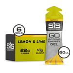 SIS GO Isotonic Energi Gel 6x60ml - Sitron/Lime, Unisex, Ideell for Løping