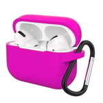 Etui Housse Coque de Protection en Silicone Rose pour Boitier Airpod Pro - Visiodirect-