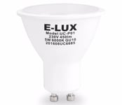 4 pack of E-LUX 5W SMD LED GU10 Light Bulbs Replace 50W 6000K LA Cool White